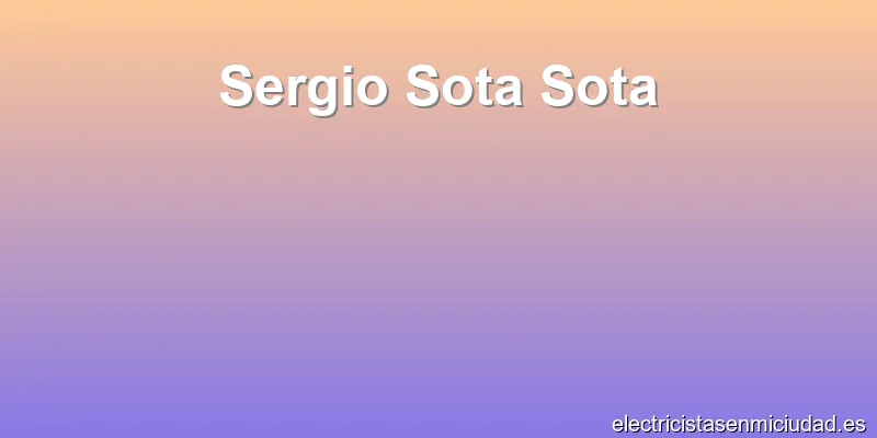 Sergio Sota Sota