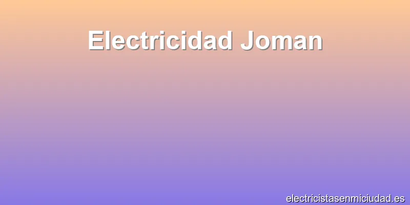 Electricidad Joman