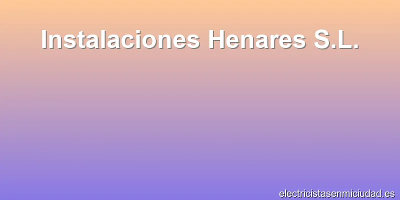 Instalaciones Henares S.L.