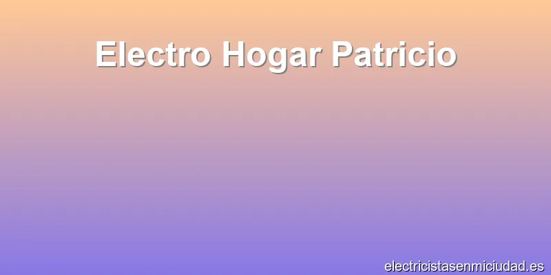 Electro Hogar Patricio