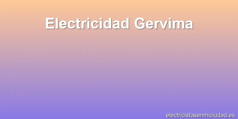 Electricidad Gervima
