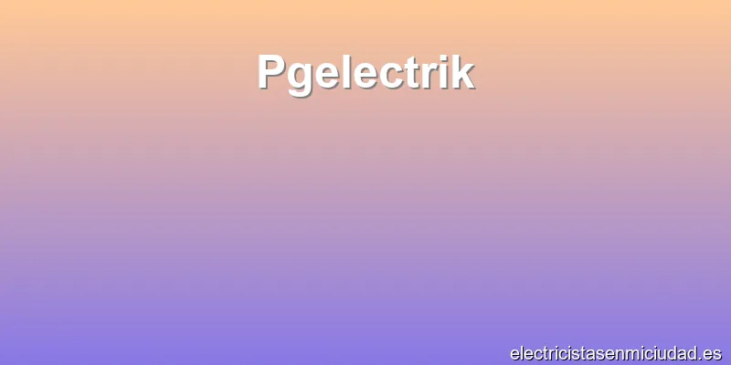 Pgelectrik
