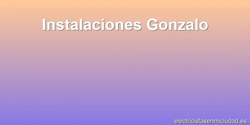 Instalaciones Gonzalo