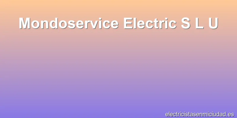 Mondoservice Electric S L U