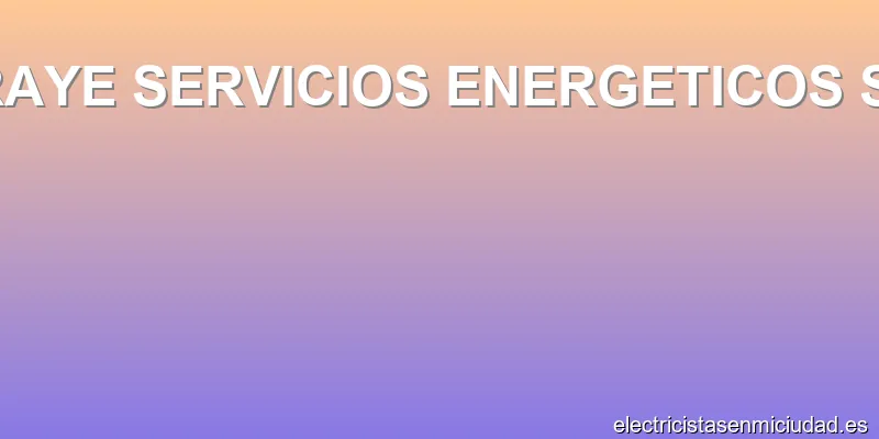 IRAYE SERVICIOS ENERGETICOS SL