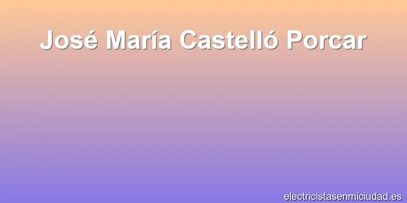 José María Castelló Porcar