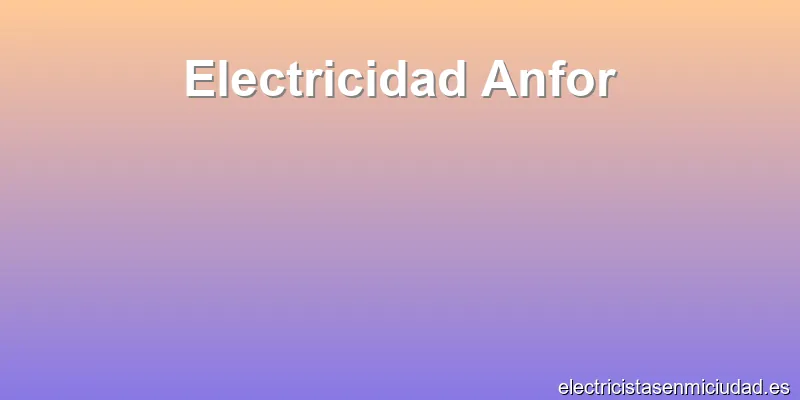 Electricidad Anfor