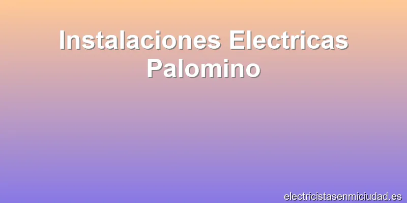 Instalaciones Electricas Palomino