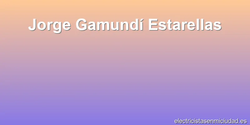 Jorge Gamundí Estarellas