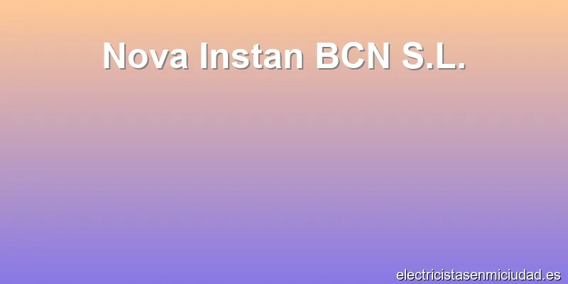 Nova Instan BCN S.L.