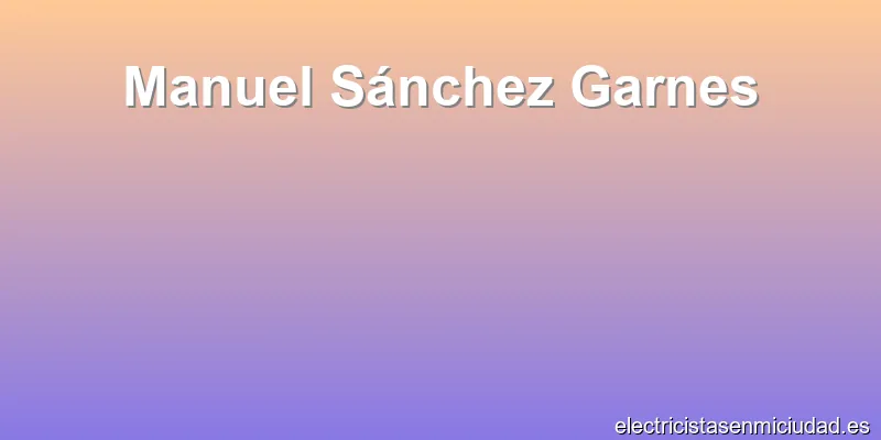 Manuel Sánchez Garnes