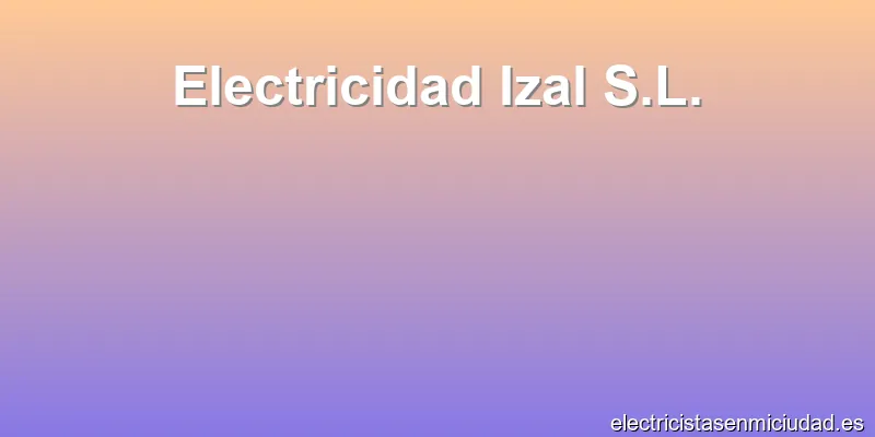 Electricidad Izal S.L.