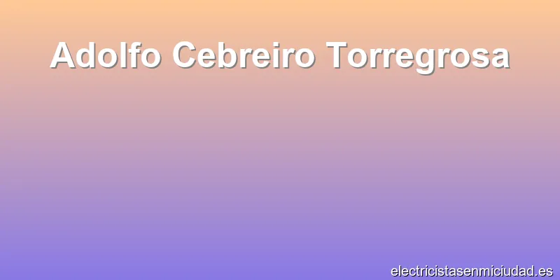 Adolfo Cebreiro Torregrosa