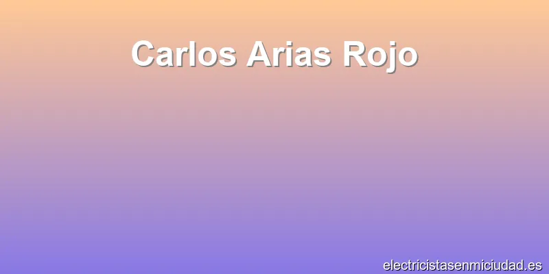 Carlos Arias Rojo