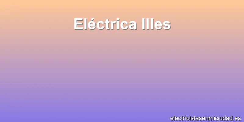 Eléctrica Illes