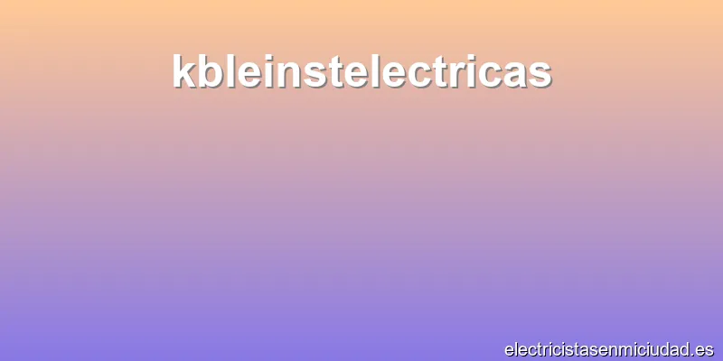 kbleinstelectricas