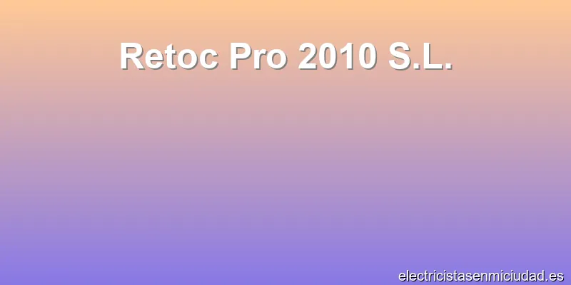 Retoc Pro 2010 S.L.