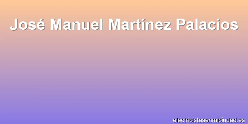 José Manuel Martínez Palacios