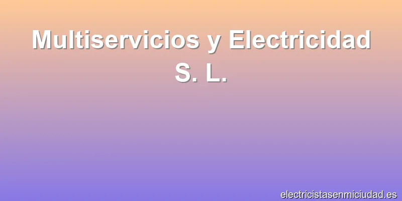 Multiservicios y Electricidad S. L.