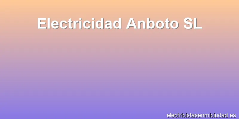 Electricidad Anboto SL