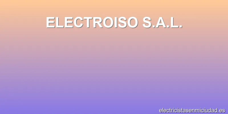 ELECTROISO S.A.L.