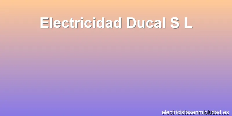 Electricidad Ducal S L
