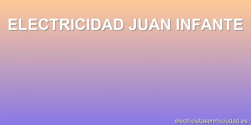 ELECTRICIDAD JUAN INFANTE