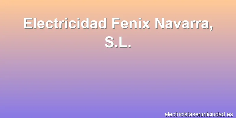 Electricidad Fenix Navarra, S.L.