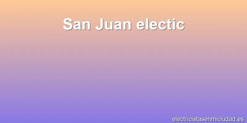 San Juan electic