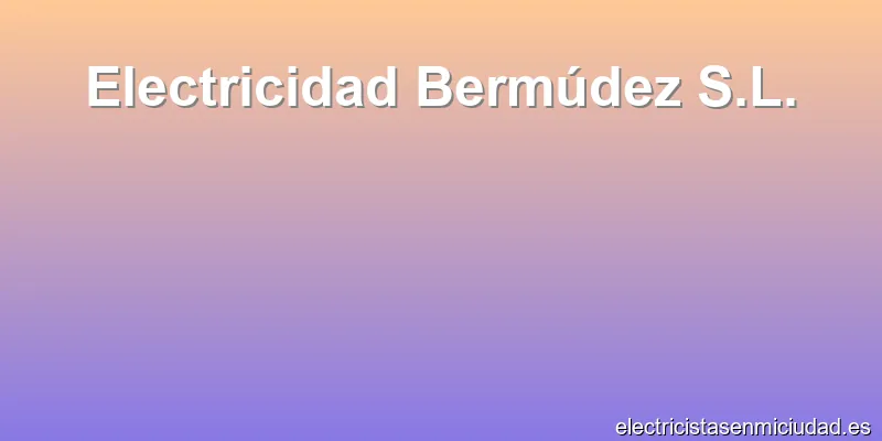 Electricidad Bermúdez S.L.