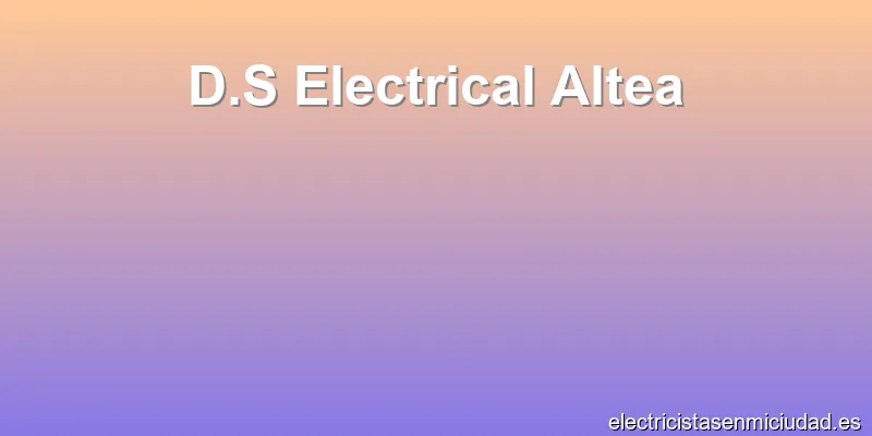 D.S Electrical Altea