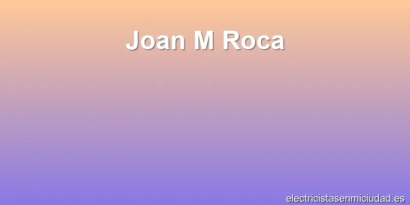 Joan M Roca