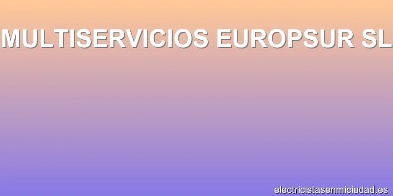 MULTISERVICIOS EUROPSUR SL