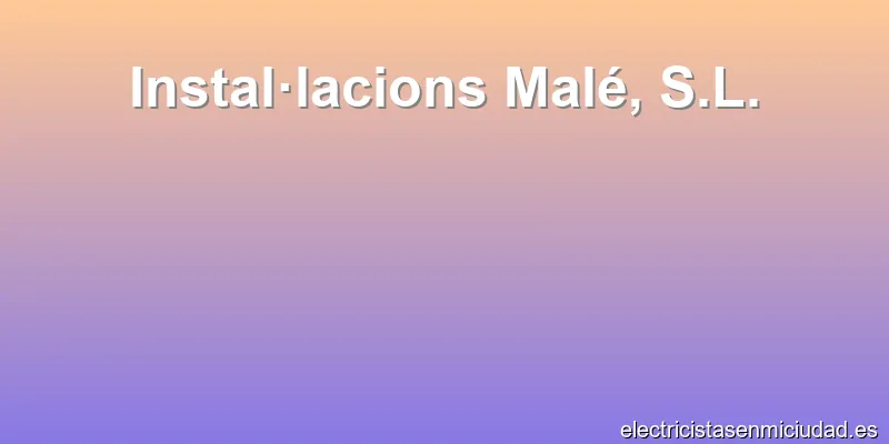 Instal·lacions Malé, S.L.