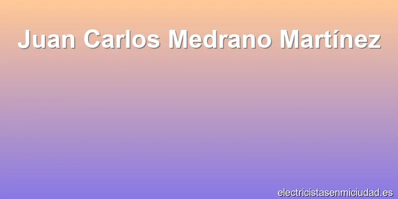 Juan Carlos Medrano Martínez