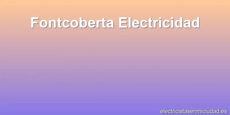 Fontcoberta Electricidad
