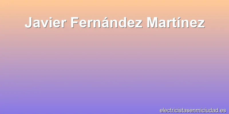 Javier Fernández Martínez