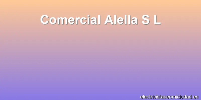 Comercial Alella S L