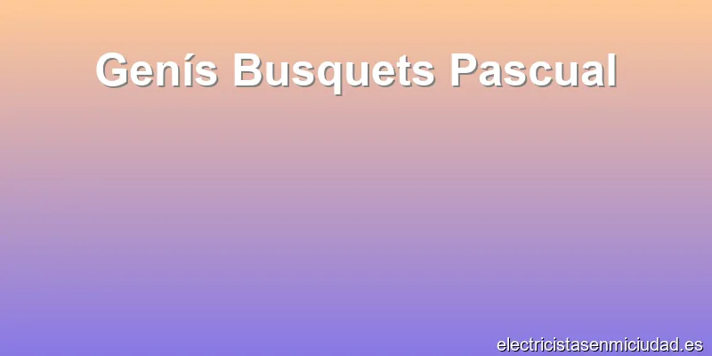 Genís Busquets Pascual