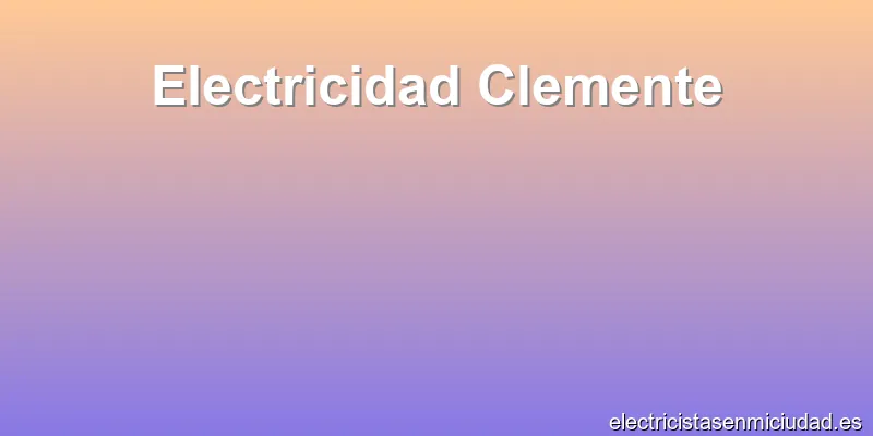 Electricidad Clemente