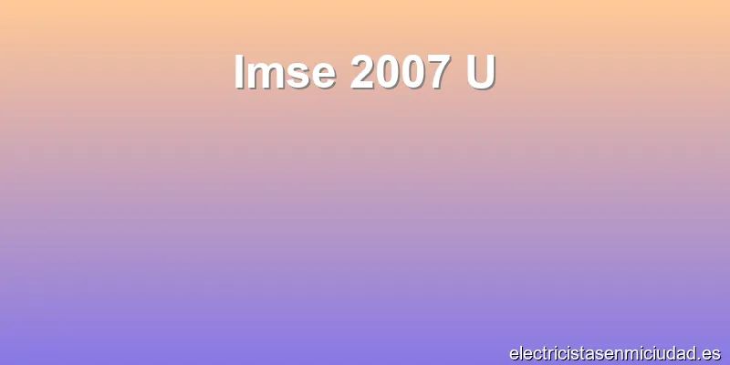 Imse 2007 U