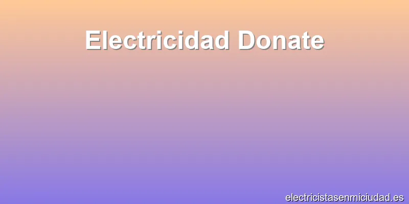 Electricidad Donate