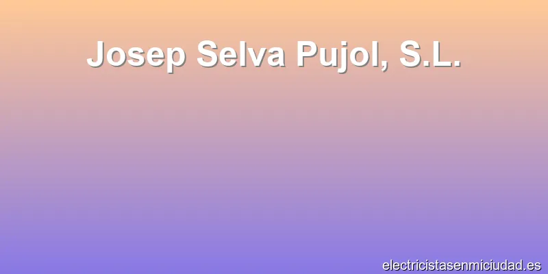 Josep Selva Pujol, S.L.