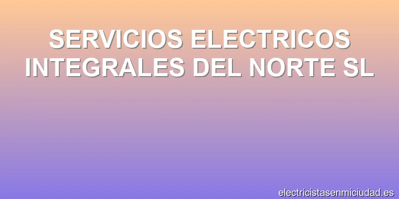 SERVICIOS ELECTRICOS INTEGRALES DEL NORTE SL