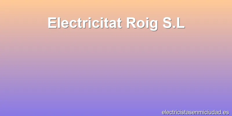 Electricitat Roig S.L