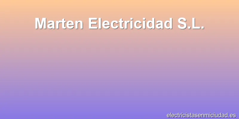Marten Electricidad S.L.
