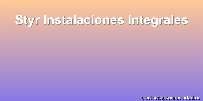 Styr Instalaciones Integrales