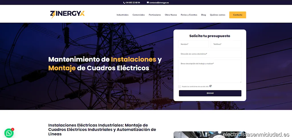Instalaciones Eléctricas | ZINERGYX.ES