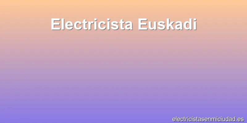 Electricista Euskadi