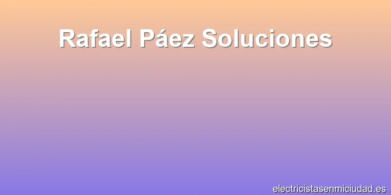 Rafael Páez Soluciones